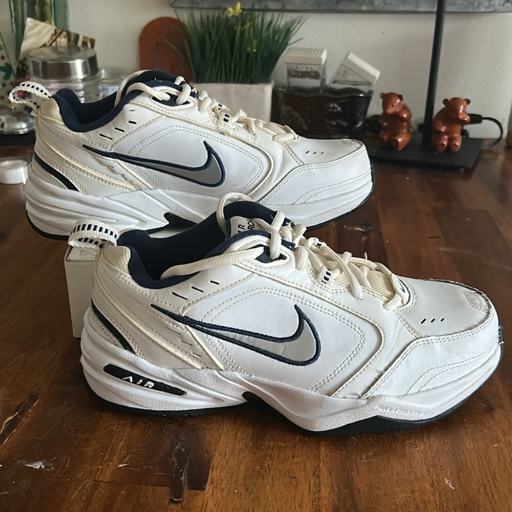 Nike Men's Air Monarch IV Blue/White Cross Training 7W Shoes Sneakers